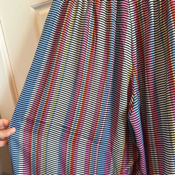 Summersalt The Perfect Palazzo Wide Leg Colorful Stripe Pants - Picture 8 of 8